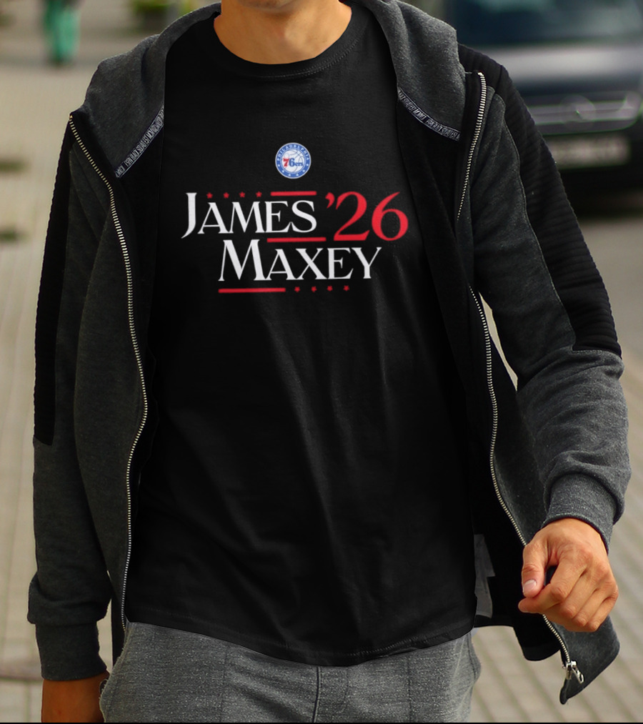 Philadelphia 76ers James Maxey '26 Campaign T-Shirt