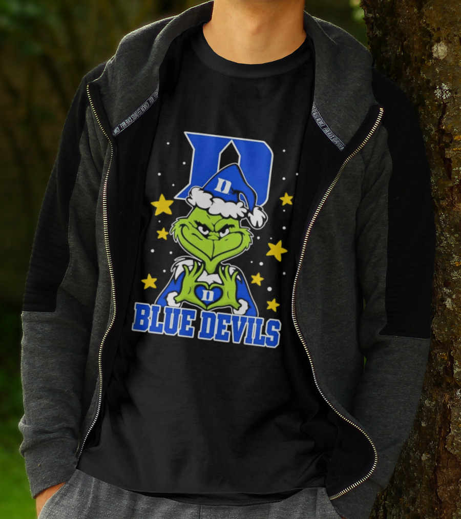 Grinch Christmas Duke Blue Devils NCAA T-Shirt