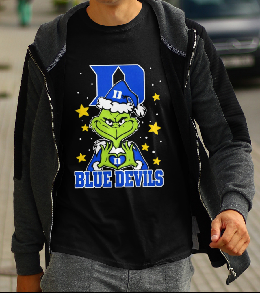 Grinch Christmas Duke Blue Devils NCAA T-Shirt