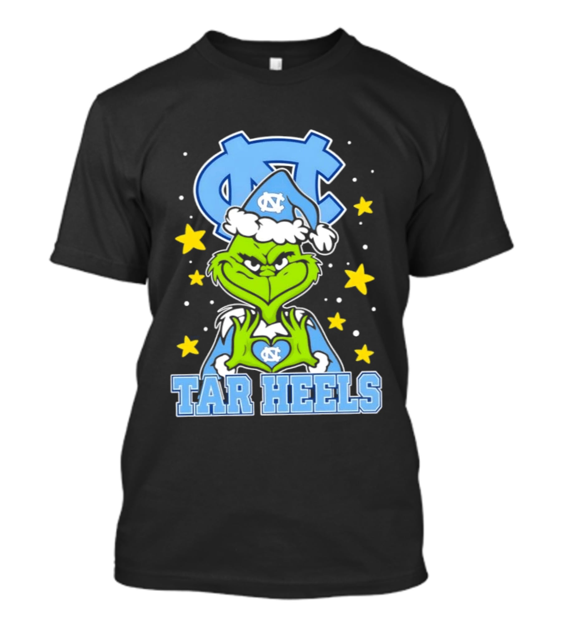 UNC Tar Heels Grinch Christmas NC T-Shirt