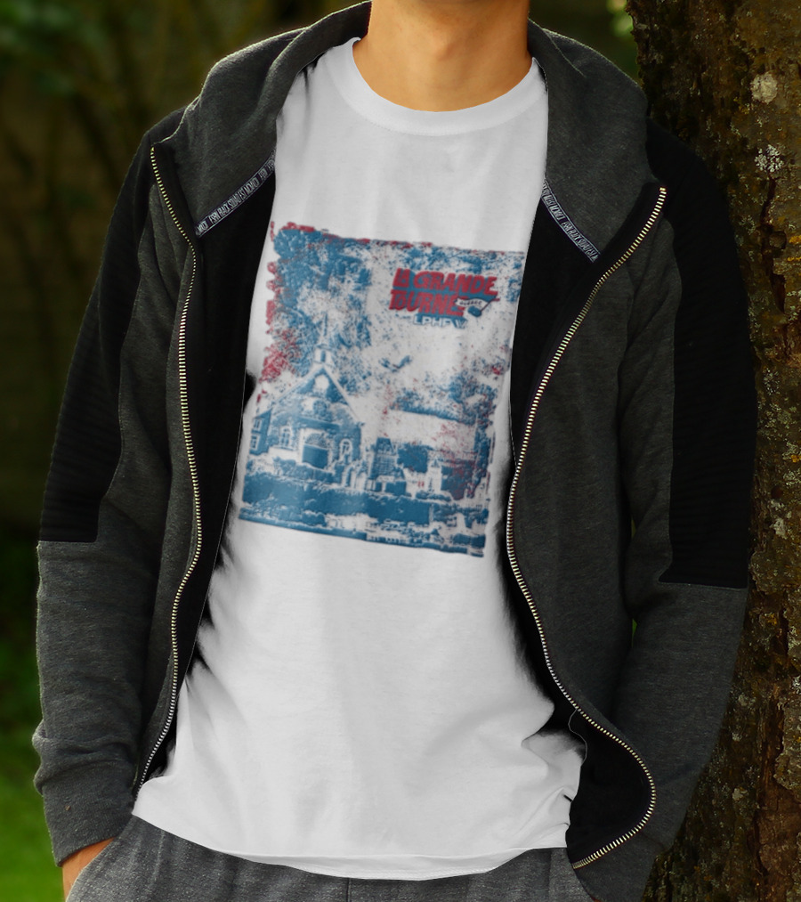 Lphf La Grande Tournee Quebec City Skyline Church Buildings T-Shirt