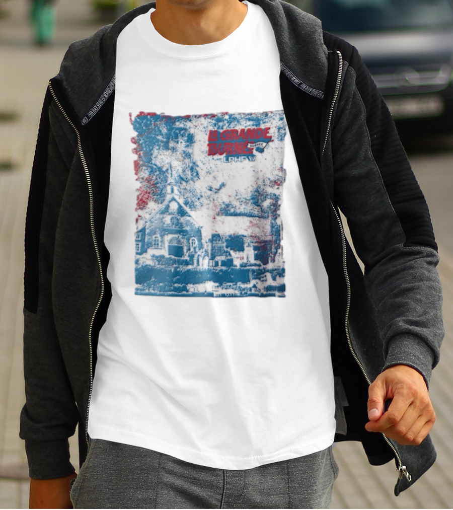 Lphf La Grande Tournee Quebec City Skyline Church Buildings T-Shirt