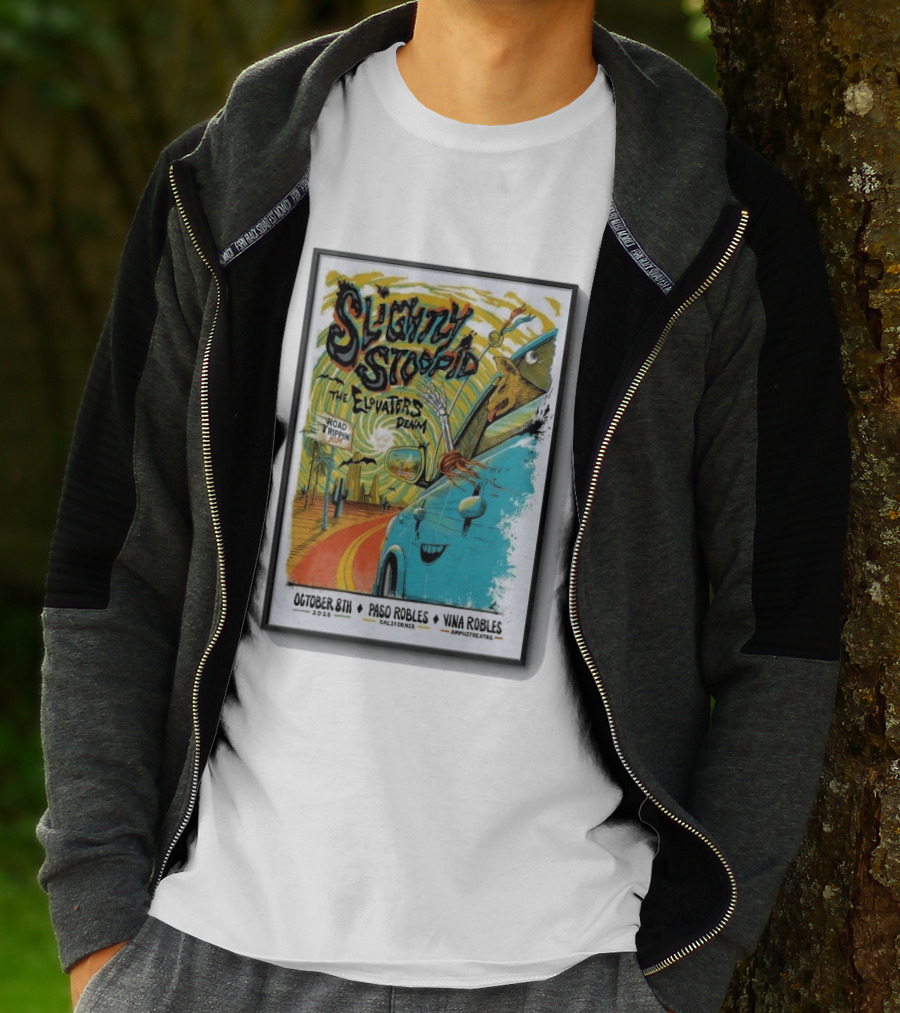 Slightly Stoopid And The Elovaters Concert Vina Robles Paso Robles CA Oct 8 2026 Road Trippin T-Shirt