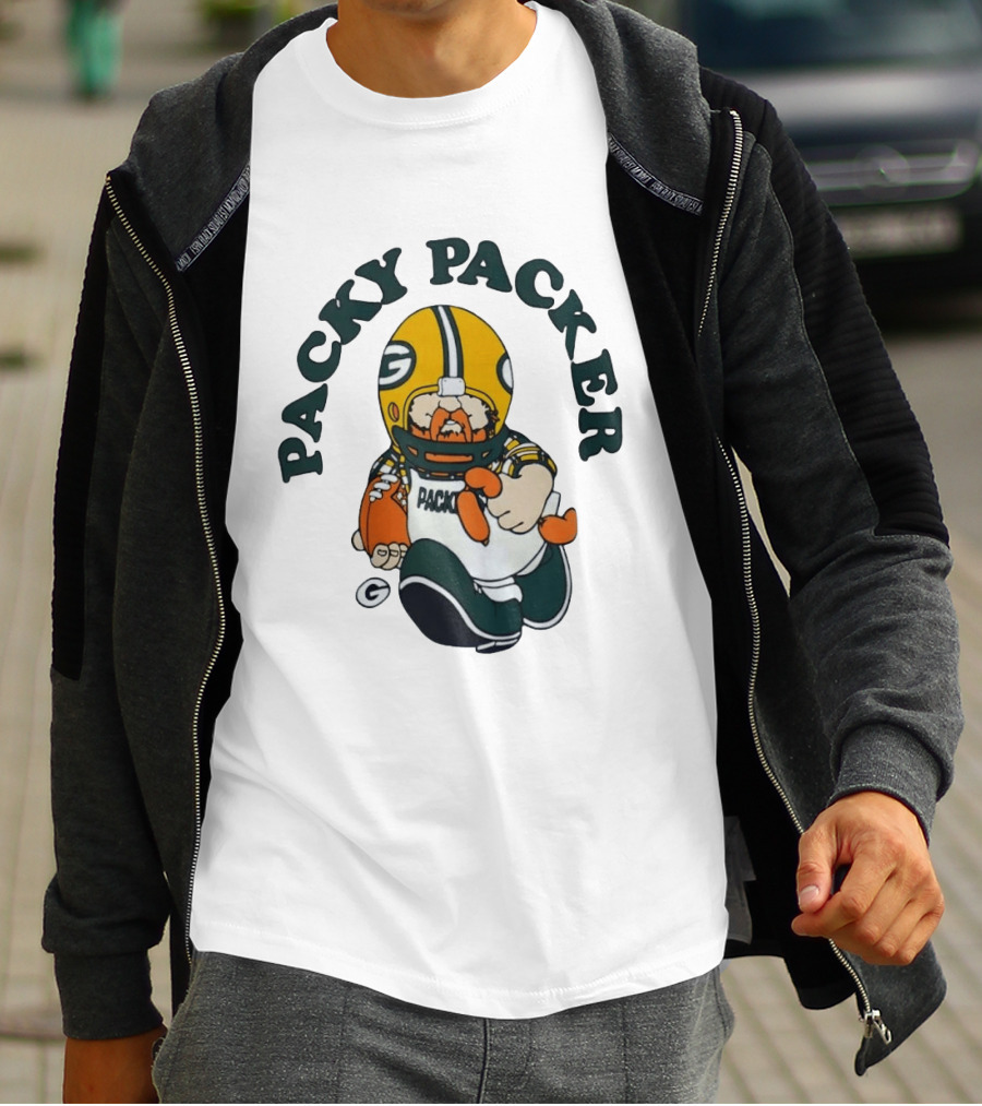Packy Packer Green Bay Packers Football T-Shirt