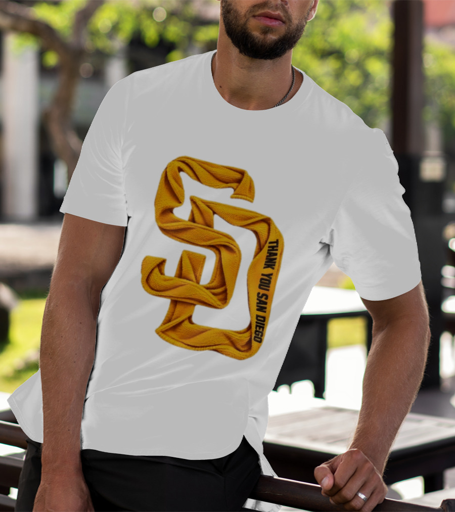 San Diego Padres Thank You San Diego SD Scarf T-Shirt