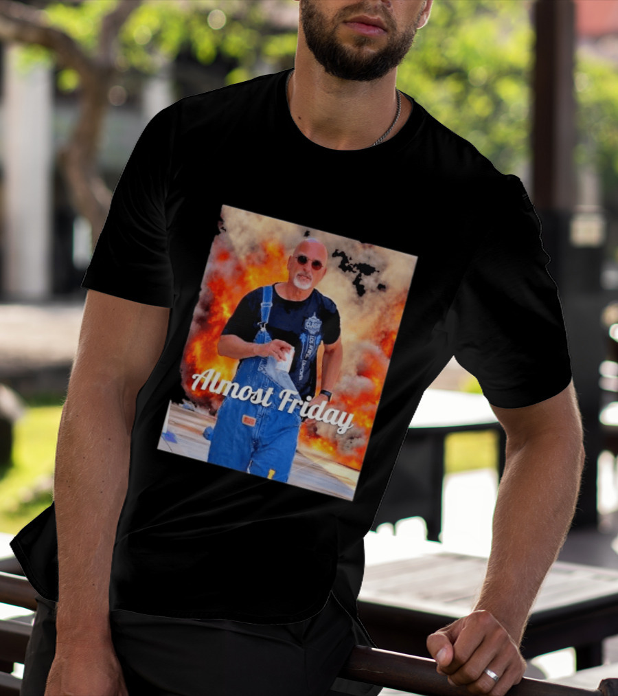 Almost Friday Howie Mandel Clash Explosion Scene T-Shirt