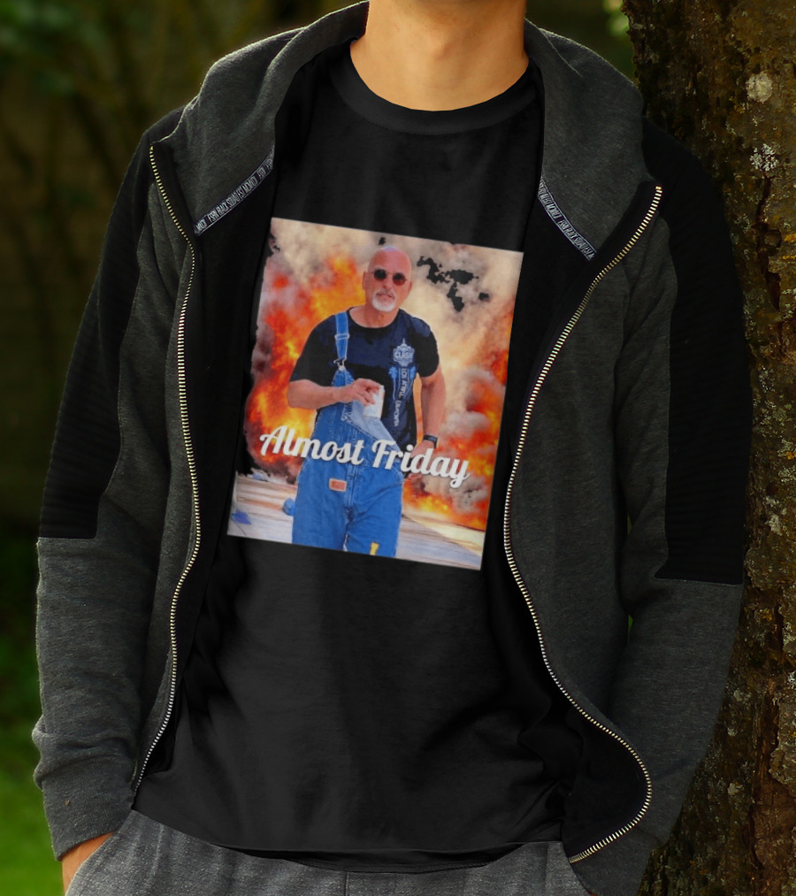 Almost Friday Howie Mandel Clash Explosion Scene T-Shirt