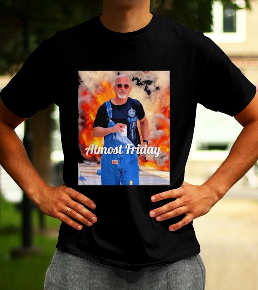 Almost Friday Howie Mandel Clash Explosion Scene T-Shirt