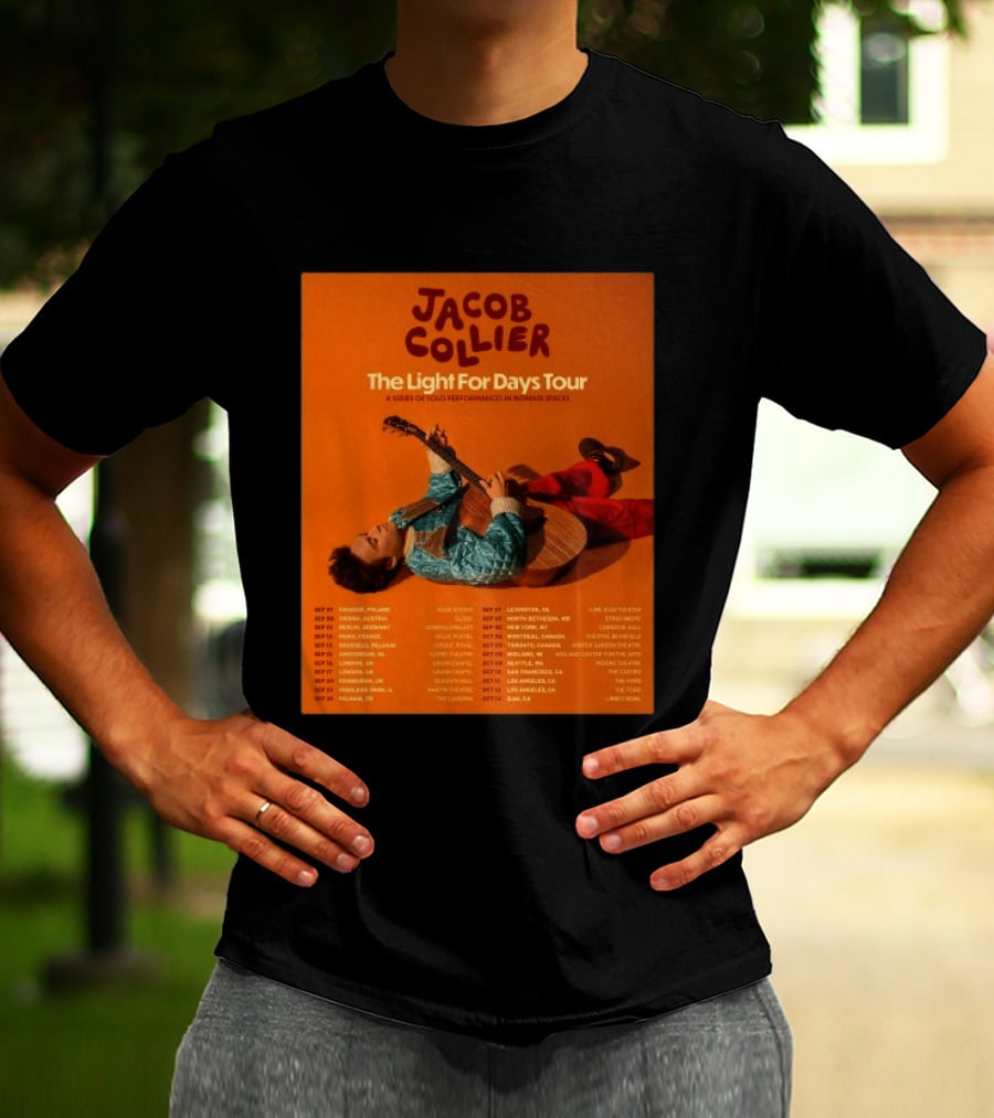 Jacob Collier The Light For Days Tour 2026 A Series Of Solo Performances In Intimate Spaces T-Shirt