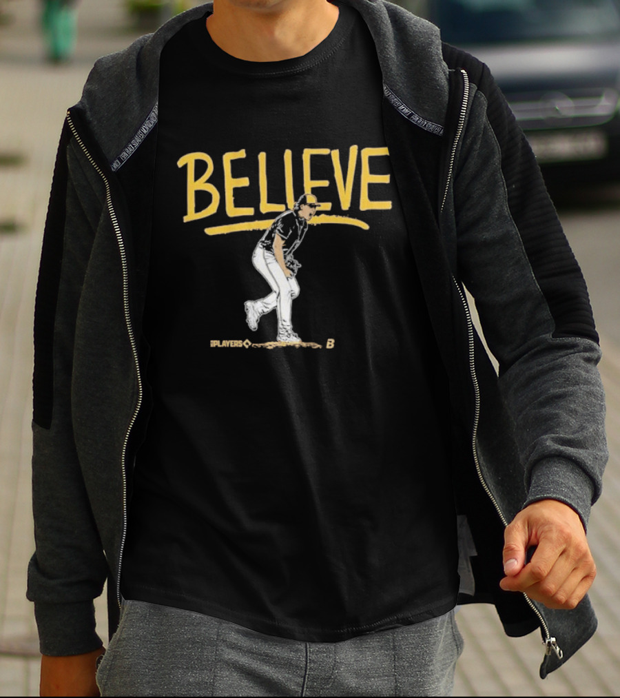 Garrett Mitchell Milwaukee Brewers Believe Runner T-Shirt