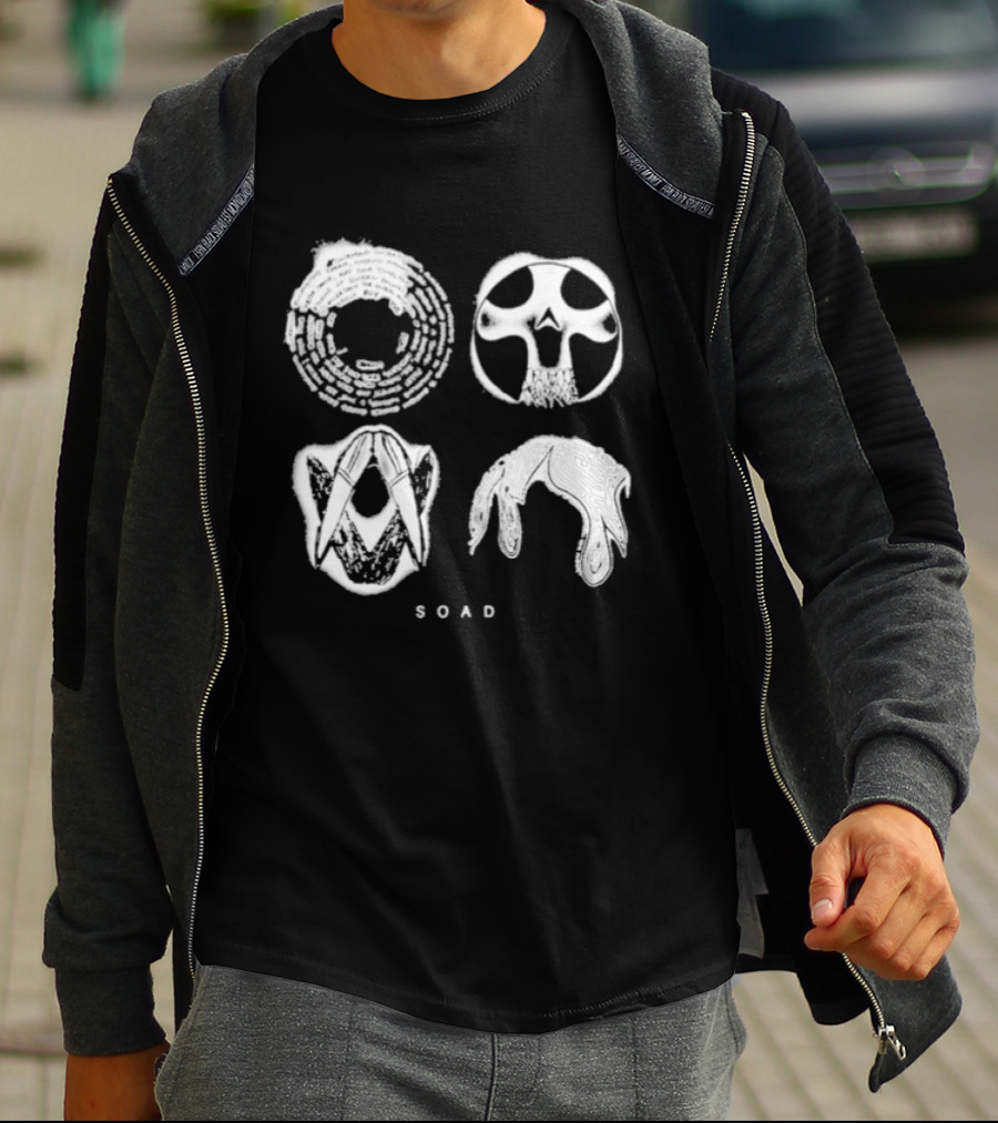 System Of A Down SOAD All For One Skulls T-Shirt