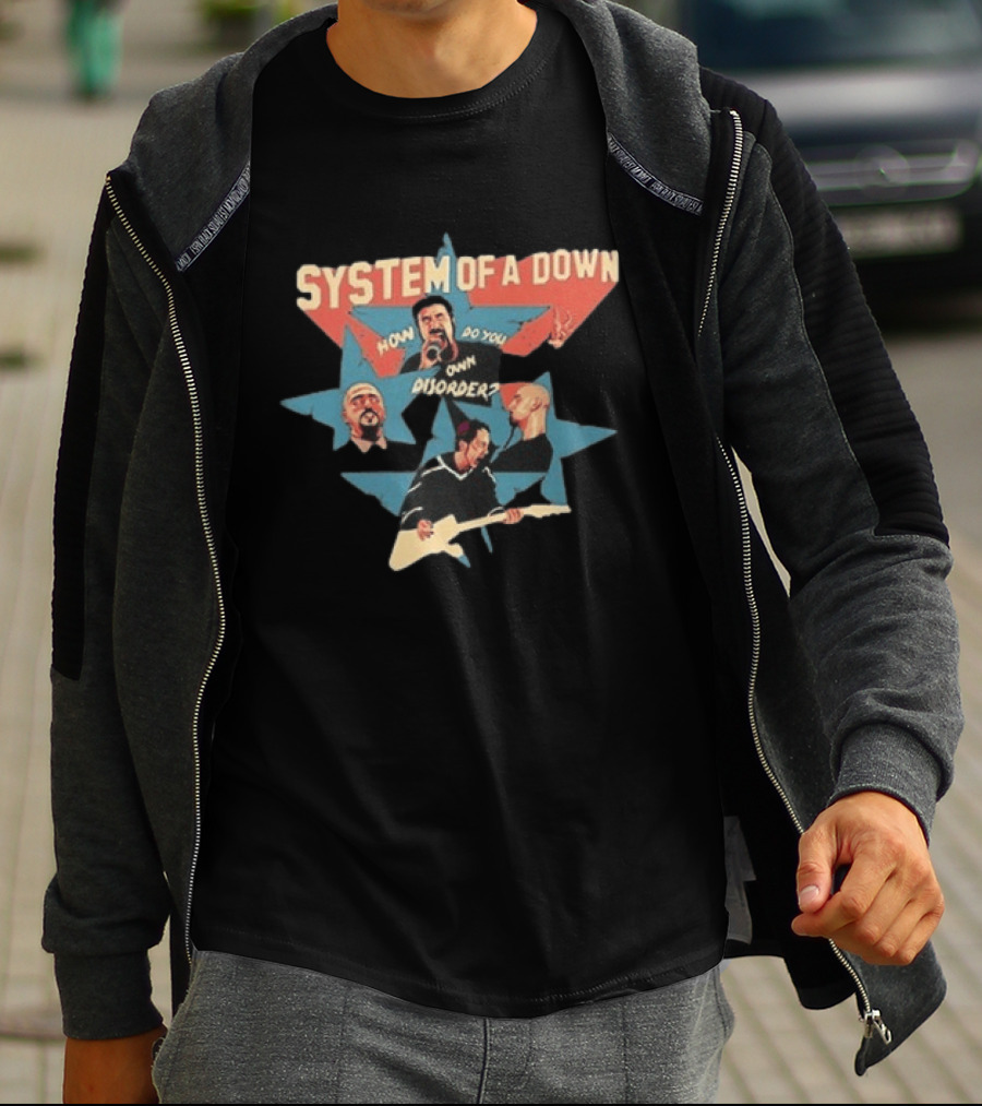 System Of A Down How Do You Own Disorder Toxicity Star Band Members T-Shirt