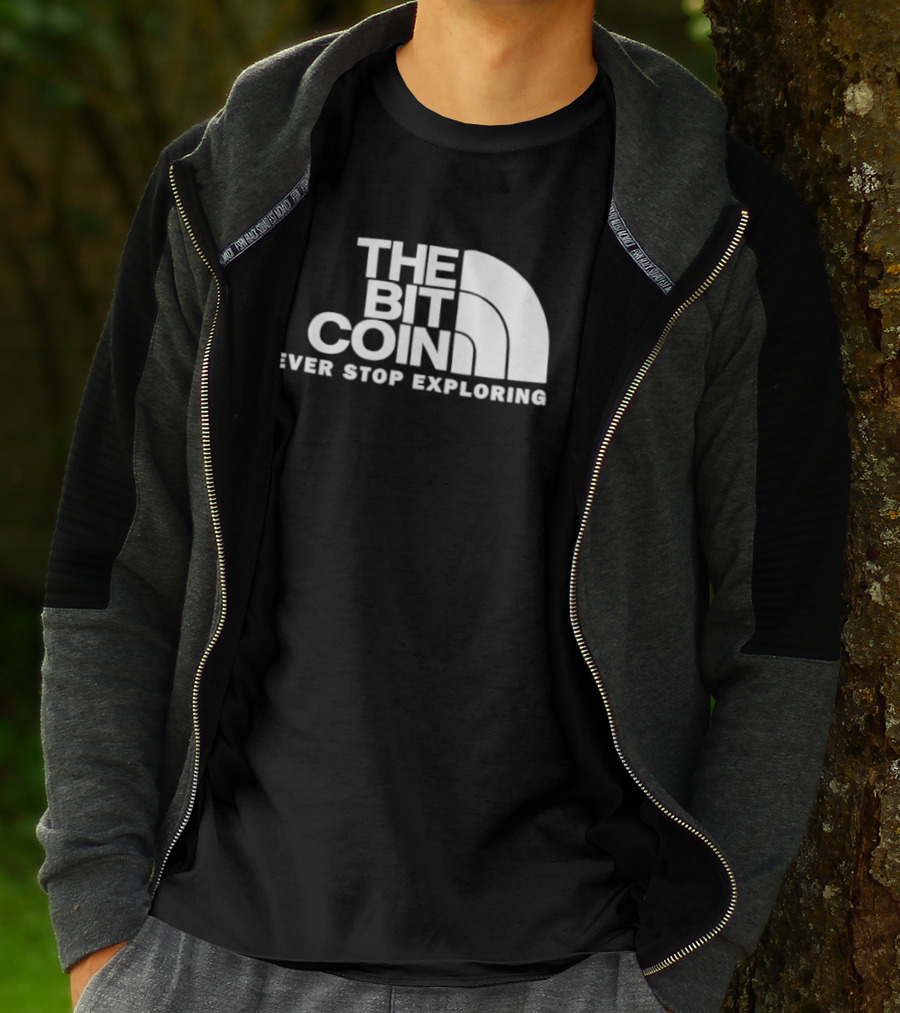 The Bit Coin Never Stop Exploring Adventure T-Shirt