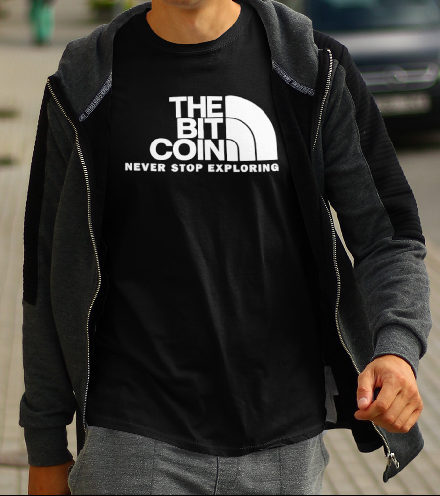 The Bit Coin Never Stop Exploring Adventure T-Shirt