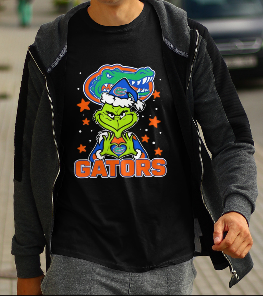 Florida Gators Grinch Christmas College Football Fan T-Shirt