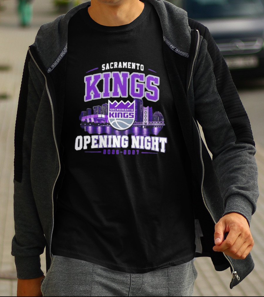 Sacramento Kings Opening Night 2026 2027 City Skyline T-Shirt