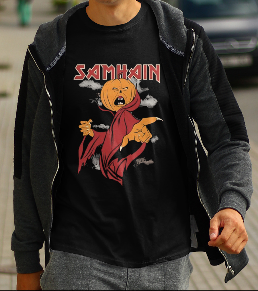 The Real Ghostbusters Samhain Halloween Pumpkin Spirit T-Shirt