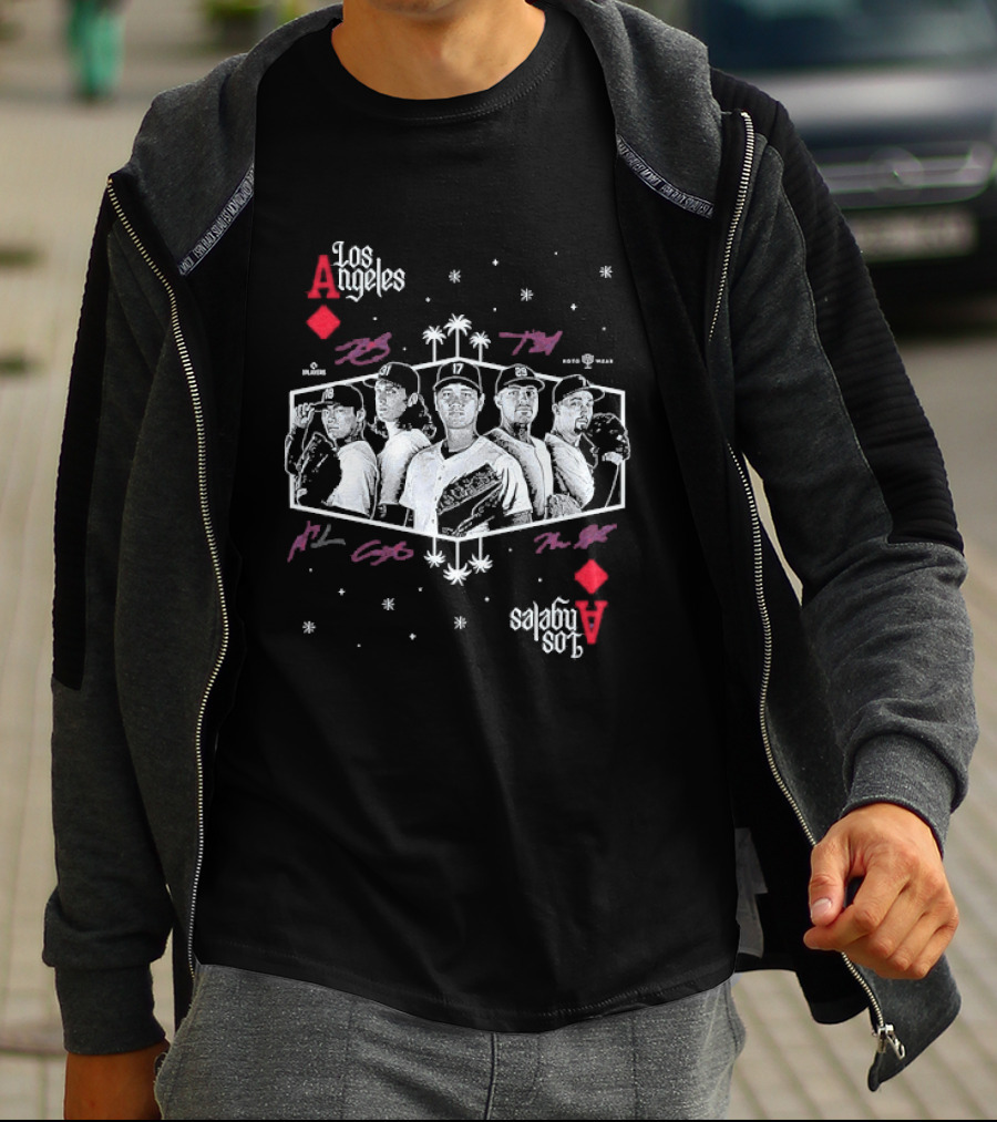 Shohei Ohtani Tarik Skubal Yoshinobu Yamamoto Tyler Glasnow Blake Snell Los Angeles Dodgers Aces T-Shirt