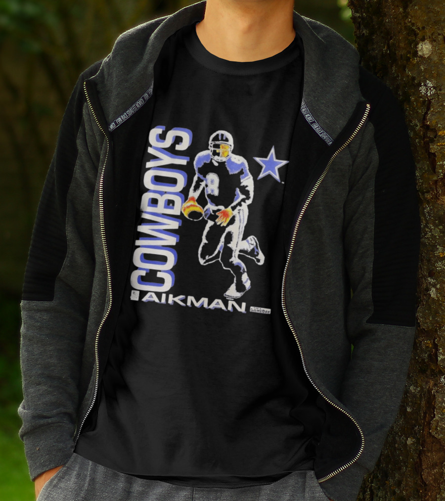 Cowboys Aikman 8 Dallas Star Gameday T-Shirt