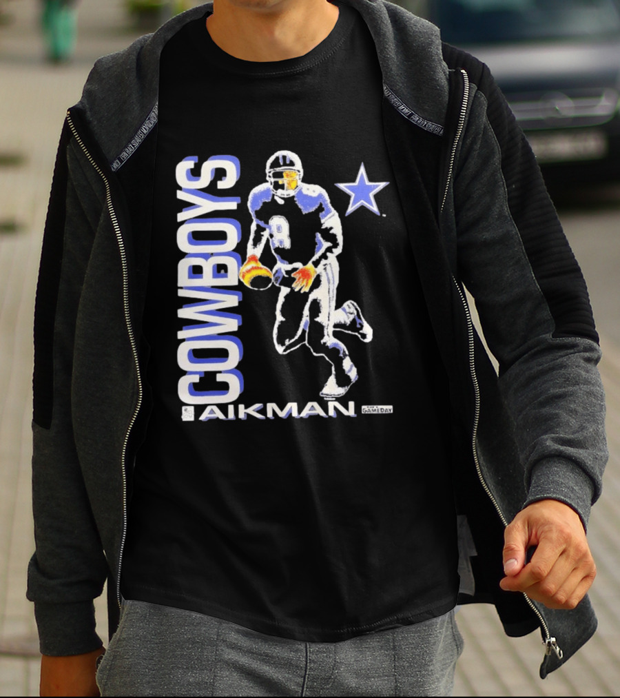 Cowboys Aikman 8 Dallas Star Gameday T-Shirt