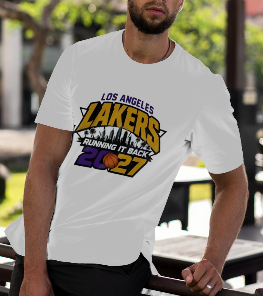 Los Angeles Lakers Running It Back Skyline NBA 2027 T-Shirt
