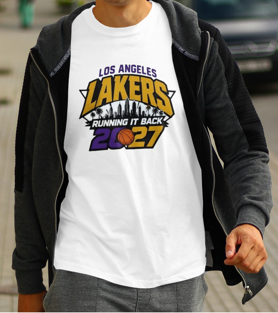 Los Angeles Lakers Running It Back Skyline NBA 2027 T-Shirt