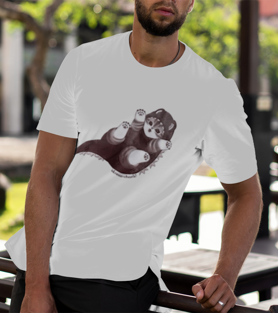Mofusand Skreeonk Kaiju Cat Paws Playful T-Shirt