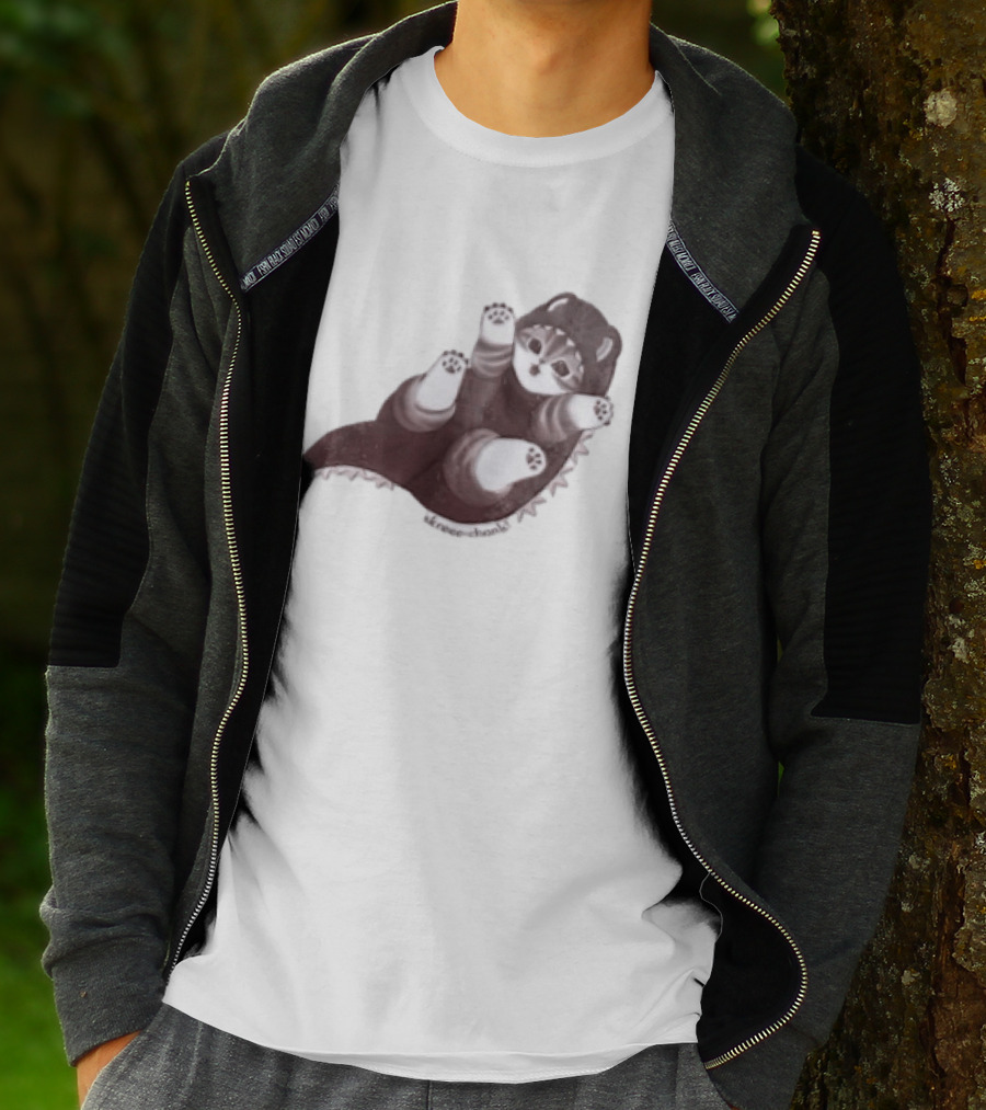 Mofusand Skreeonk Kaiju Cat Paws Playful T-Shirt