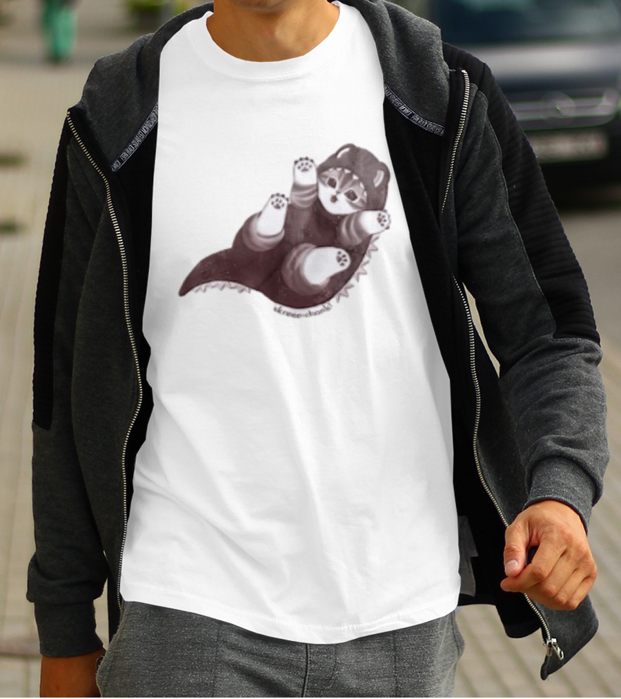 Mofusand Skreeonk Kaiju Cat Paws Playful T-Shirt