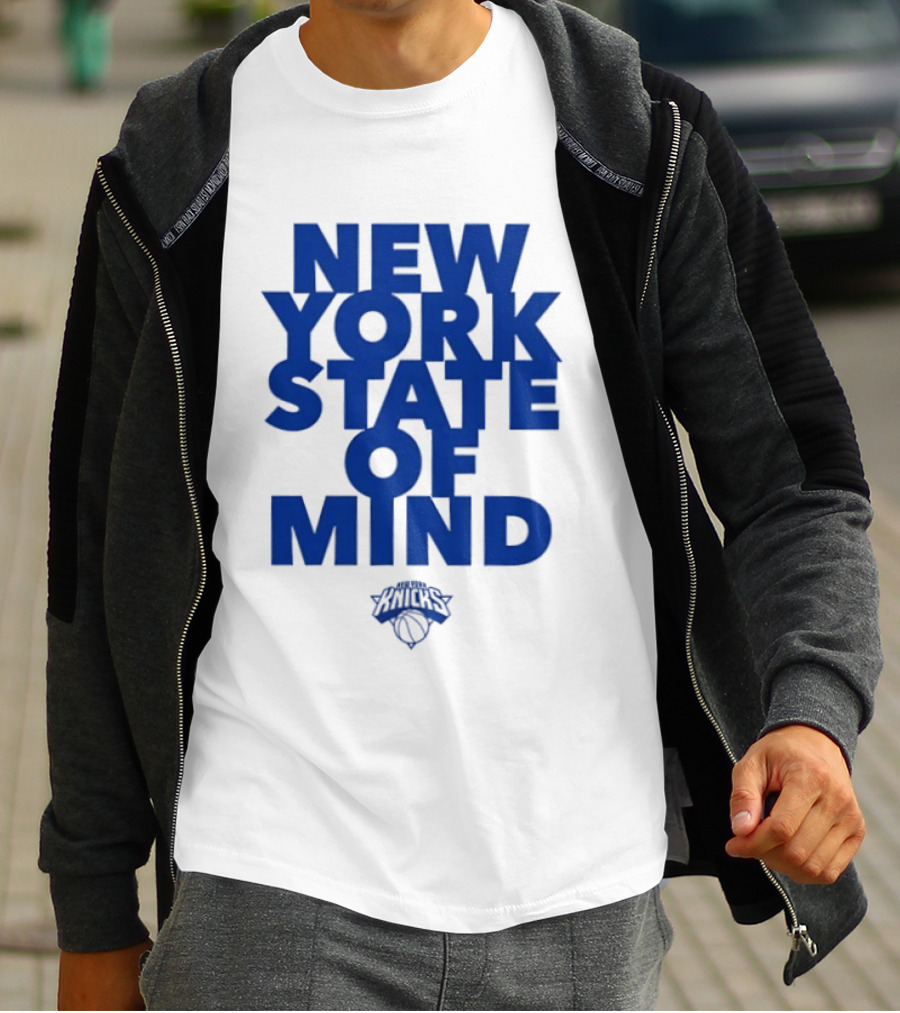 New York Knicks New York State Of Mind Knicks Basketball T-Shirt