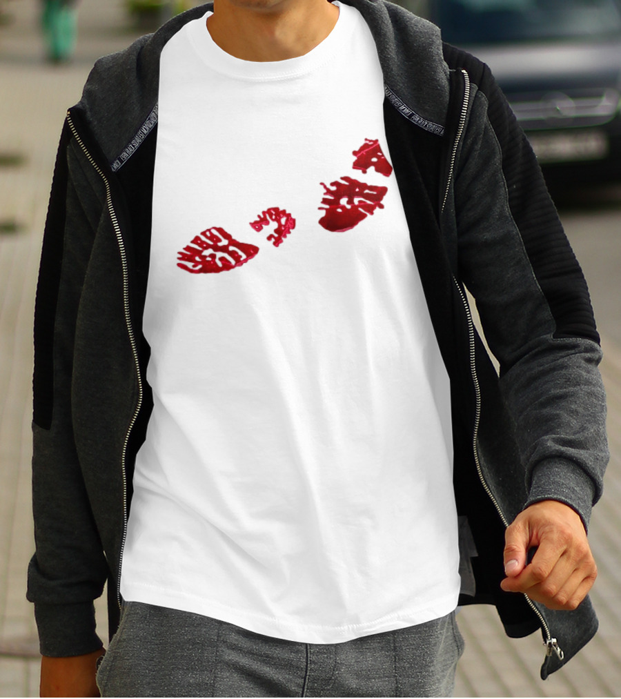Night Lovell Bloodprints Dark Aesthetic T-Shirt