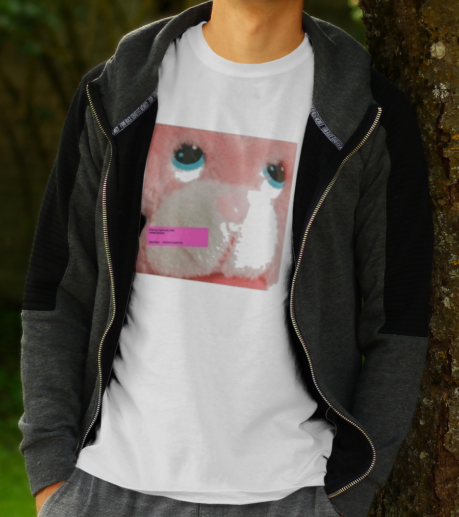 Royel Otis Hickey Album Pink Fluffy Bunny Face T-Shirt