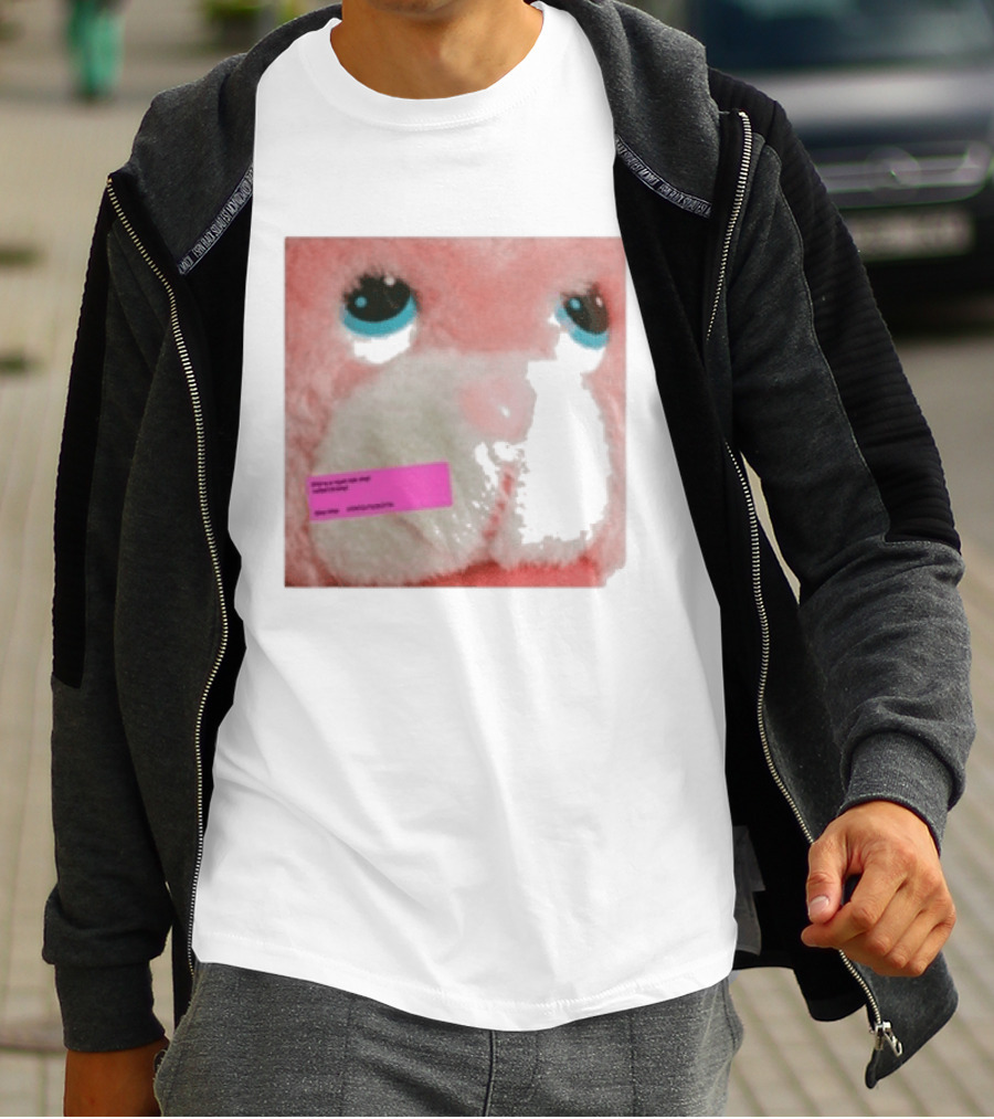 Royel Otis Hickey Album Pink Fluffy Bunny Face T-Shirt