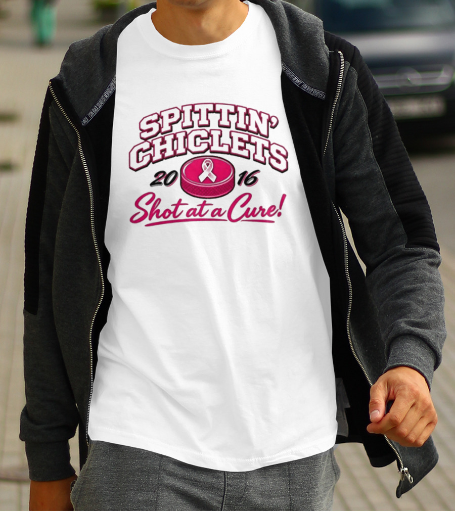 Spittin Chiclets Breast Cancer 2016 Shot At A Cure T-Shirt