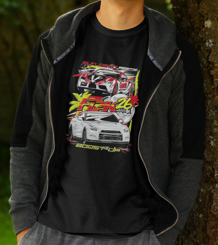 Cleetus McFarland Sun Down Boost Up Import FL2K26 Presented By BC Racing T-Shirt