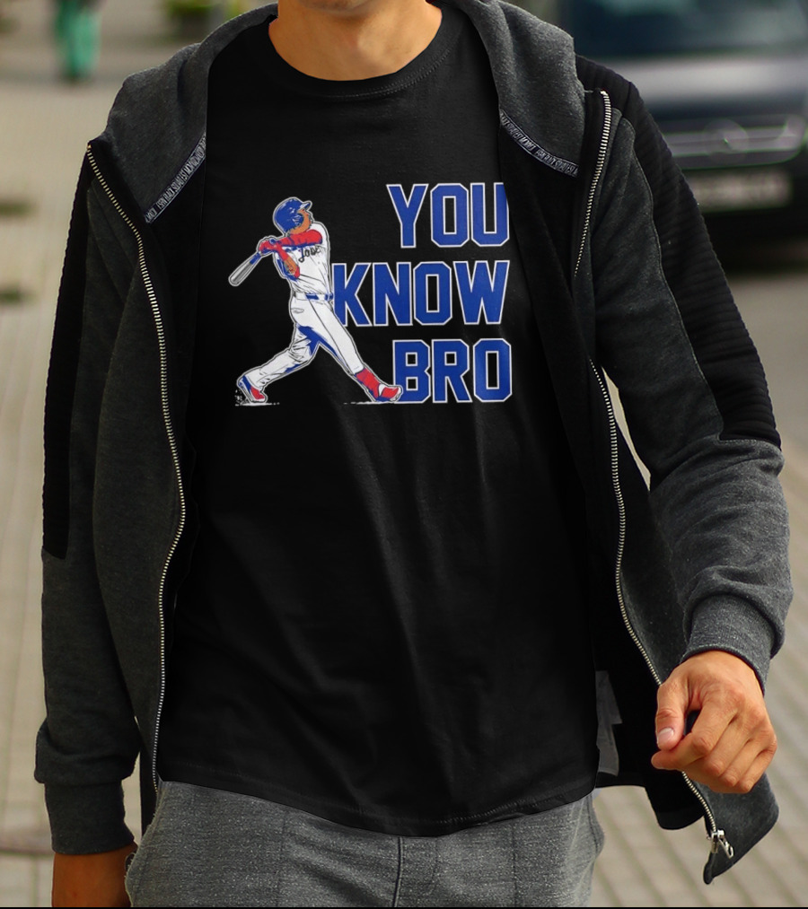 Cleveland Guardians Jose Ramirez You Know Bro Swing Baseball T-Shirt