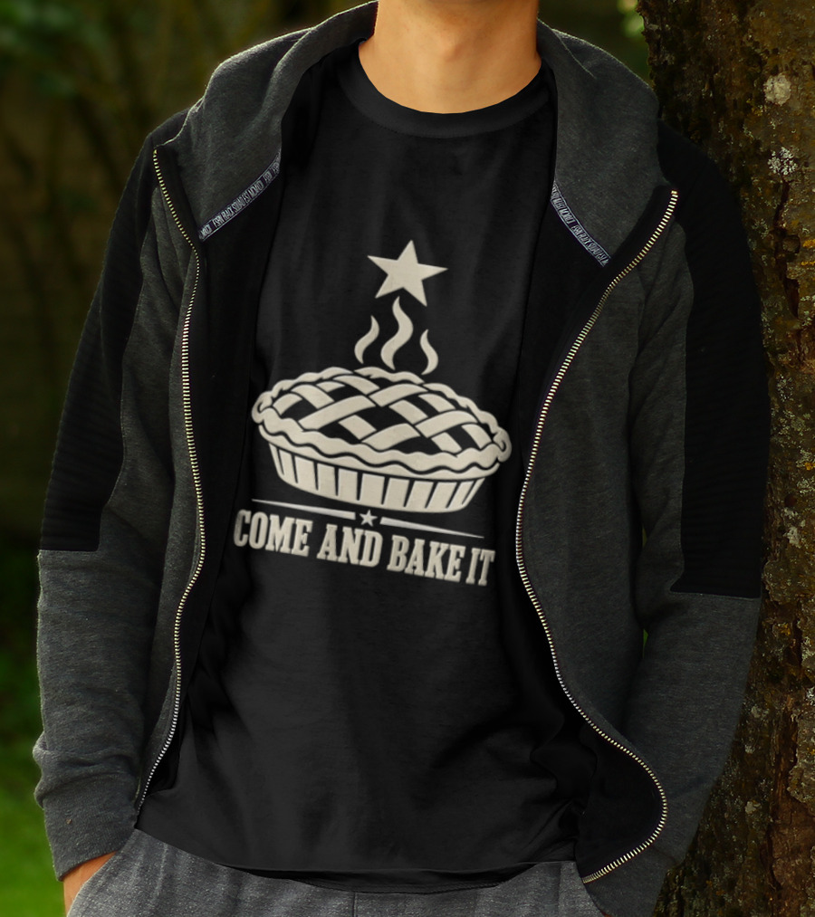 Come And Bake It Pie Star Icon Lattice T-Shirt