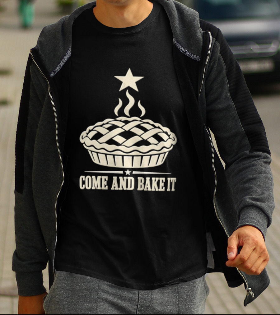Come And Bake It Pie Star Icon Lattice T-Shirt