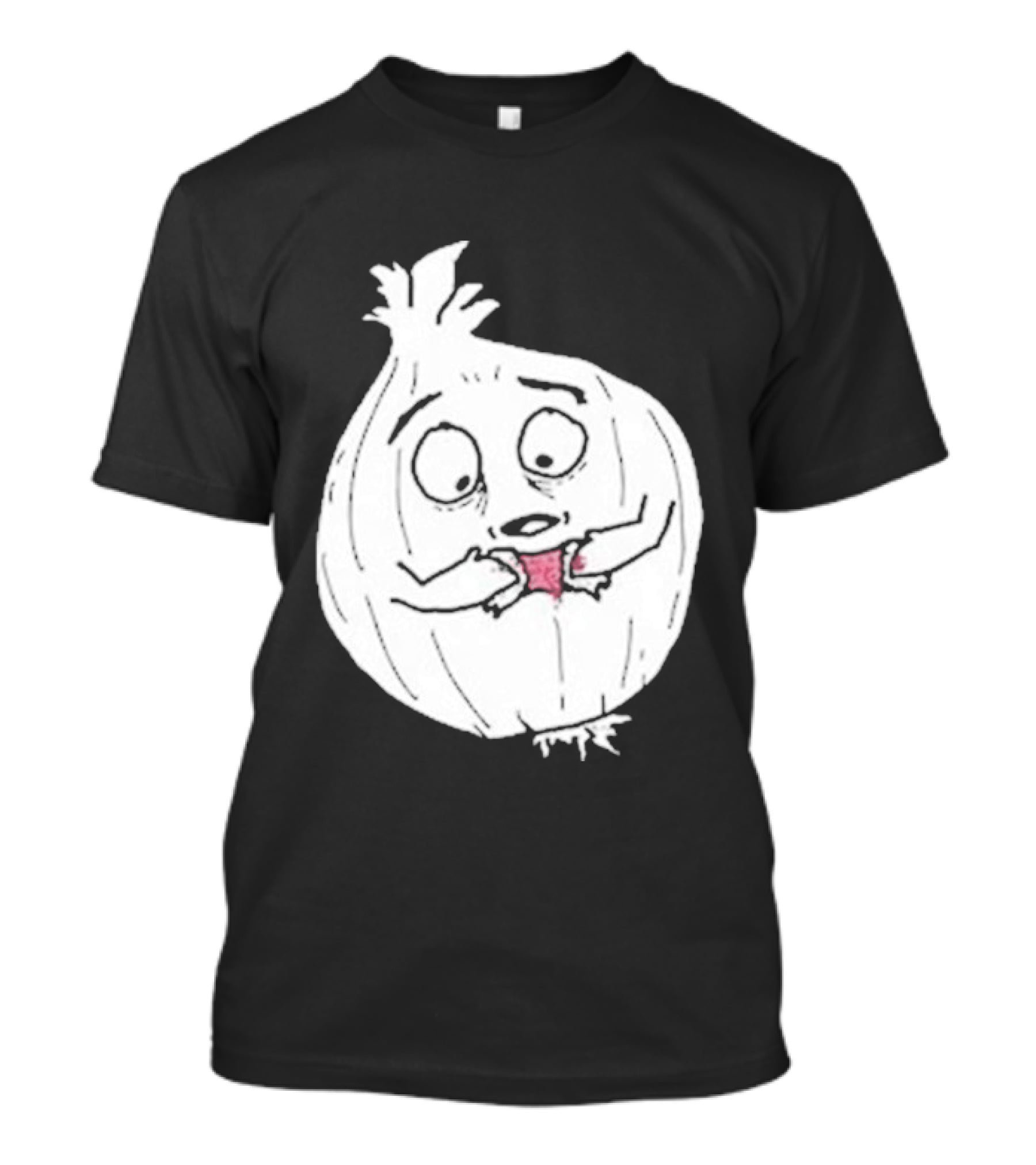 Garlic Shrinkage Funny Cartoon Onion T-Shirt