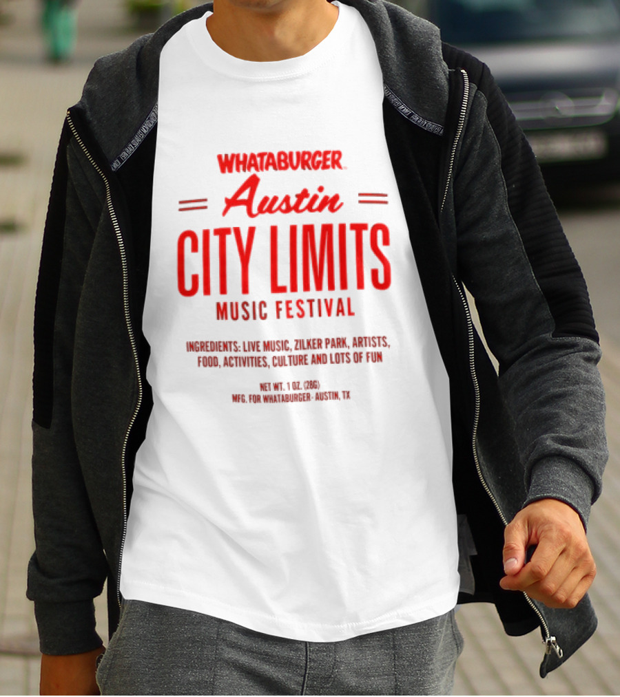 Whataburger Austin City Limits Music Festival Zilker Park Live Music Food Art Austin Texas T-Shirt