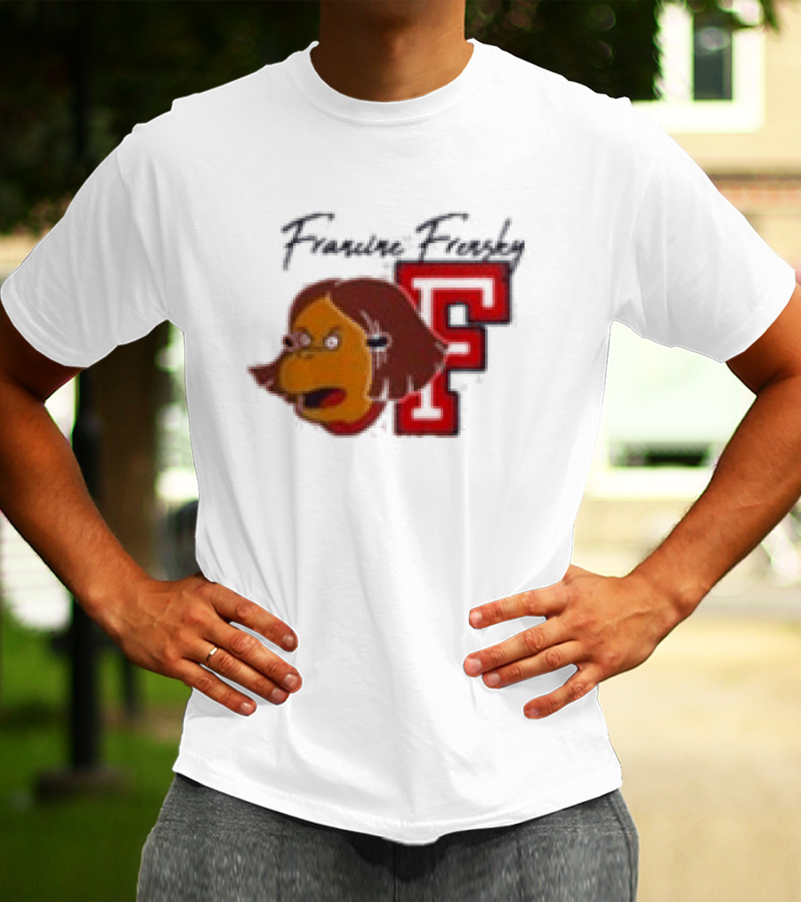 Francine Frensky F Arthur Cartoon Character Face Animation T-Shirt