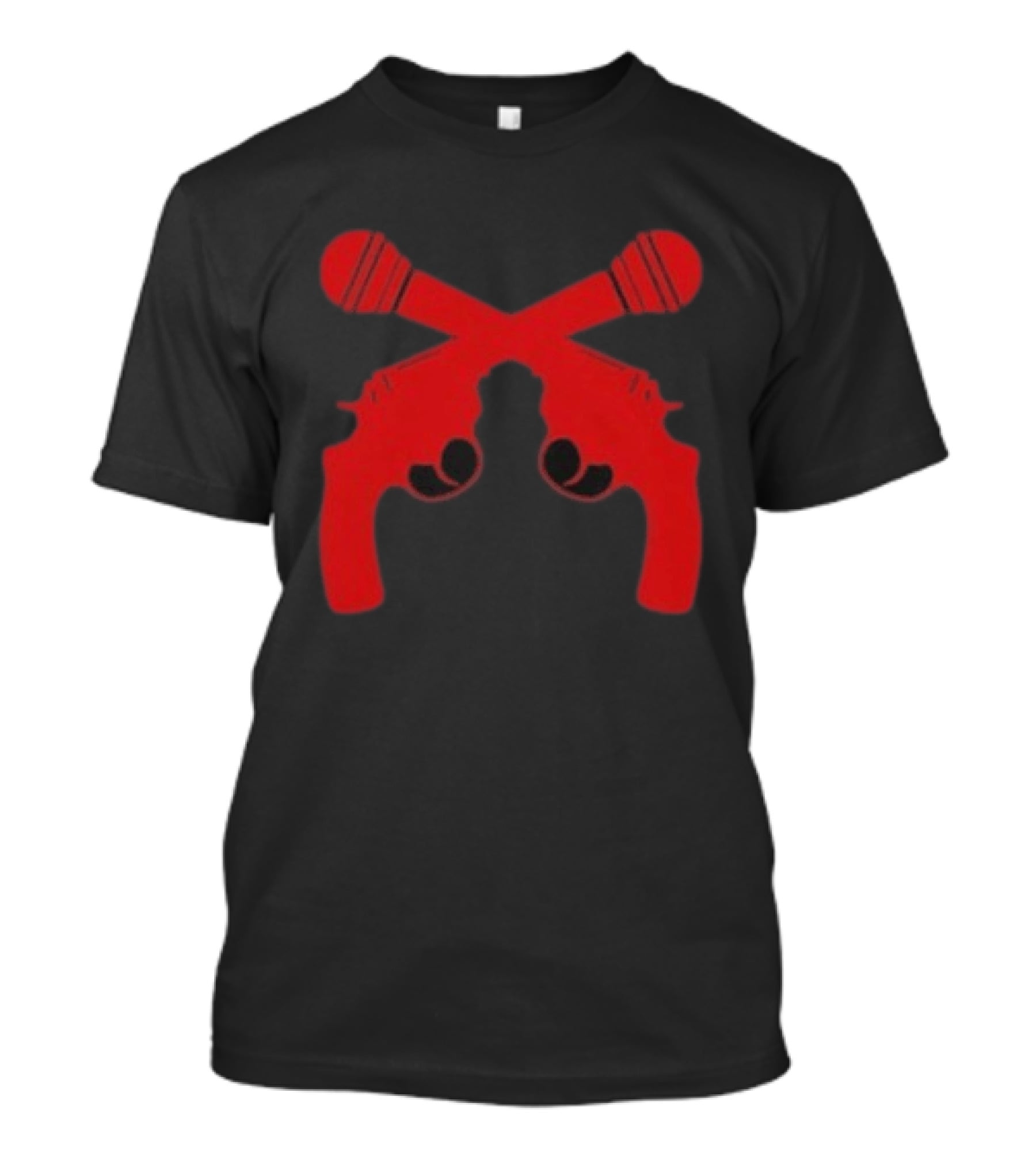 Kill Tony Ask Me About My Big Joke Book Microphones Crossed With Guns T-Shirt