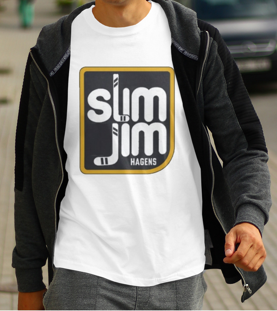 Hagens Slim Jim Hockey Stick Visual T-Shirt
