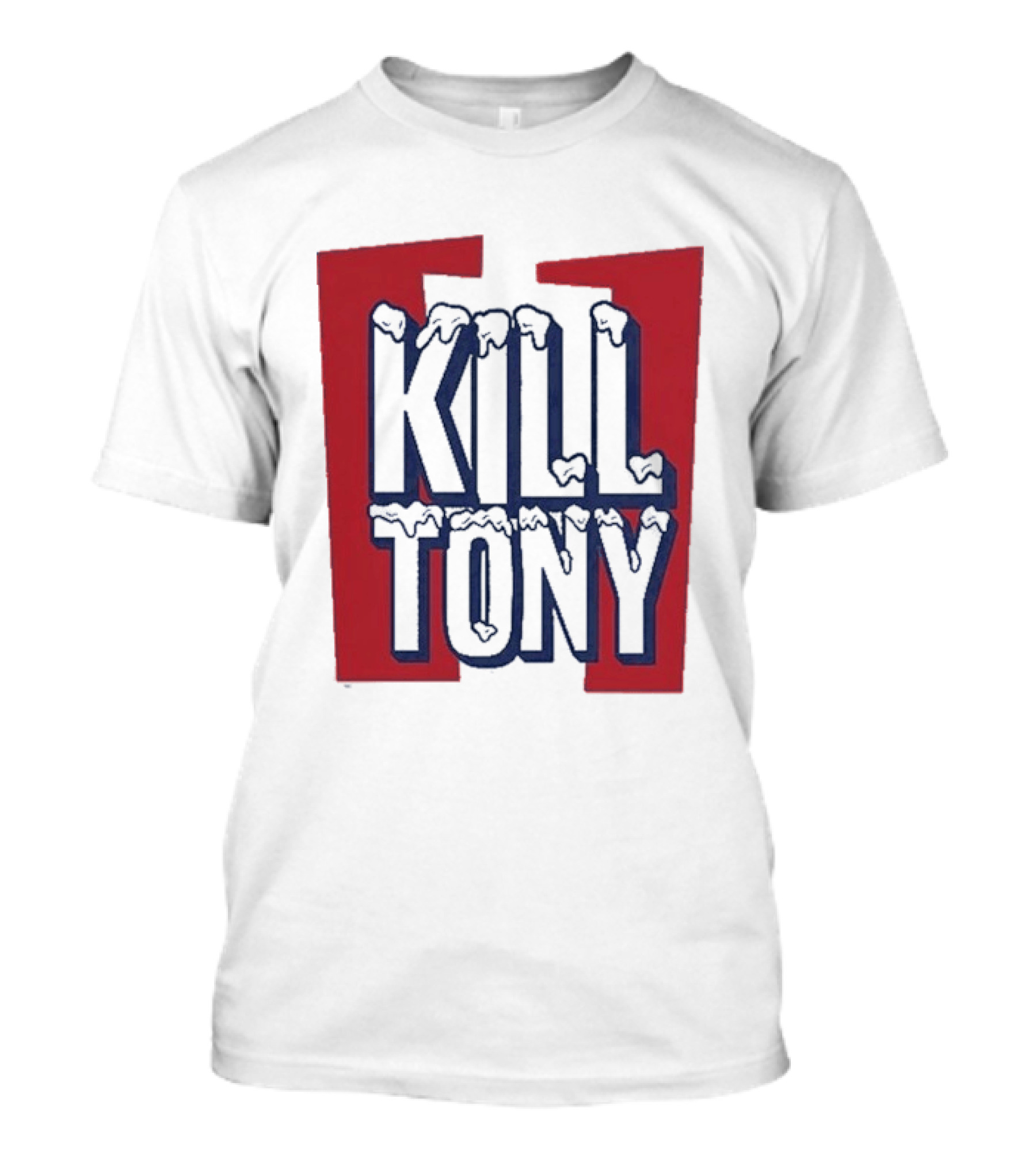 Kill Tony Ice Text Block Style With Red T-Shirt