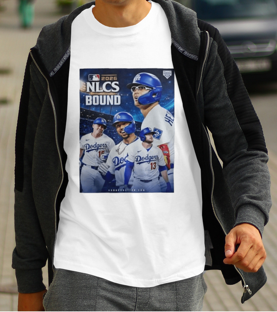 MLB 2026 NLCS Bound Los Angeles Dodgers Baseball Players T-Shirt