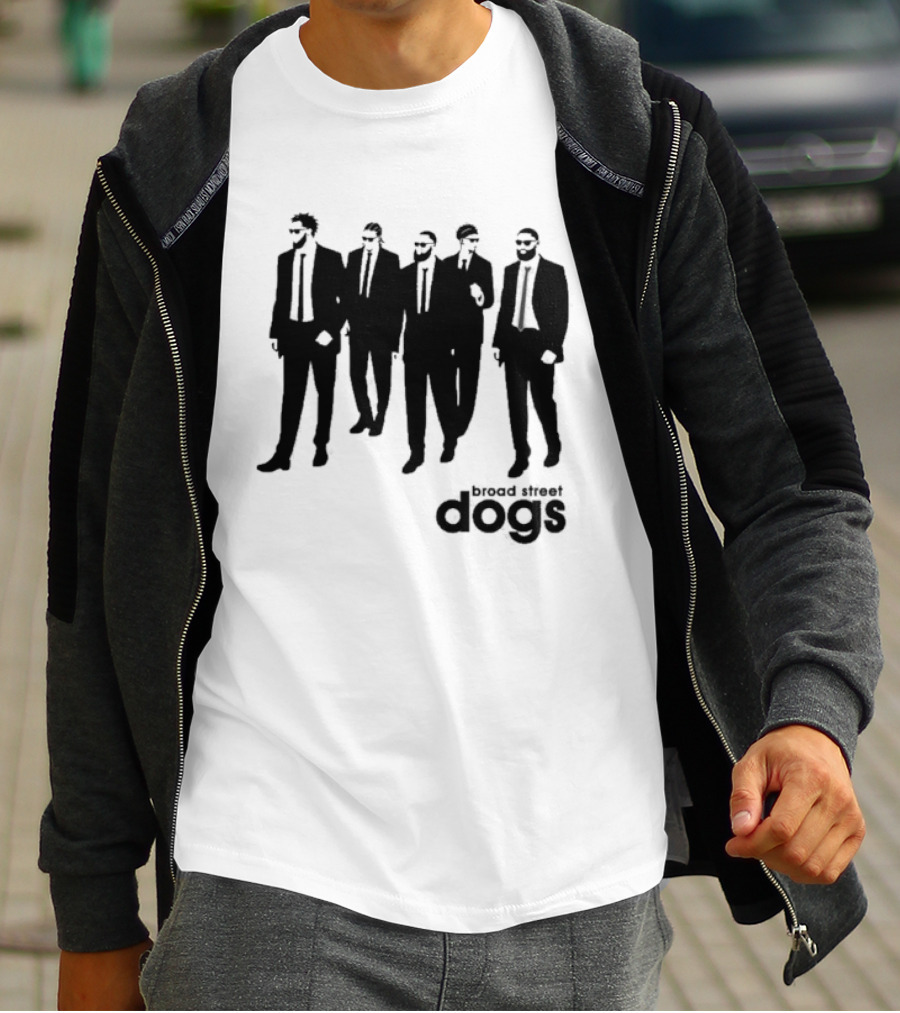 Philadelphia 76ers Broad Street Dogs Reservoir Dogs T-Shirt