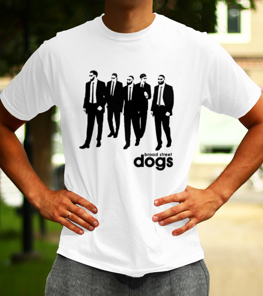 Philadelphia 76ers Broad Street Dogs Reservoir Dogs T-Shirt