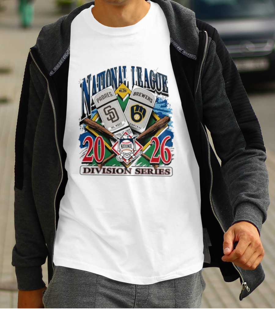 San Diego Padres Vs Milwaukee Brewers 2026 National League Division Series Matchup T-Shirt