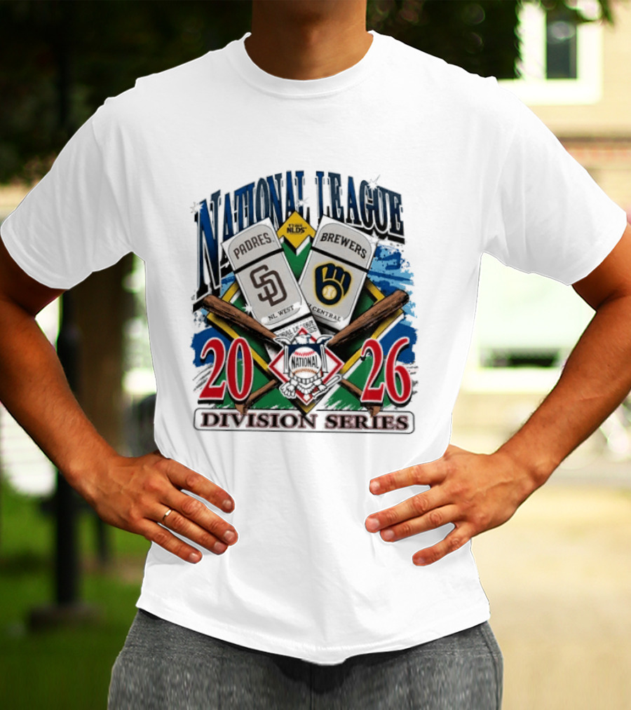 San Diego Padres Vs Milwaukee Brewers 2026 National League Division Series Matchup T-Shirt
