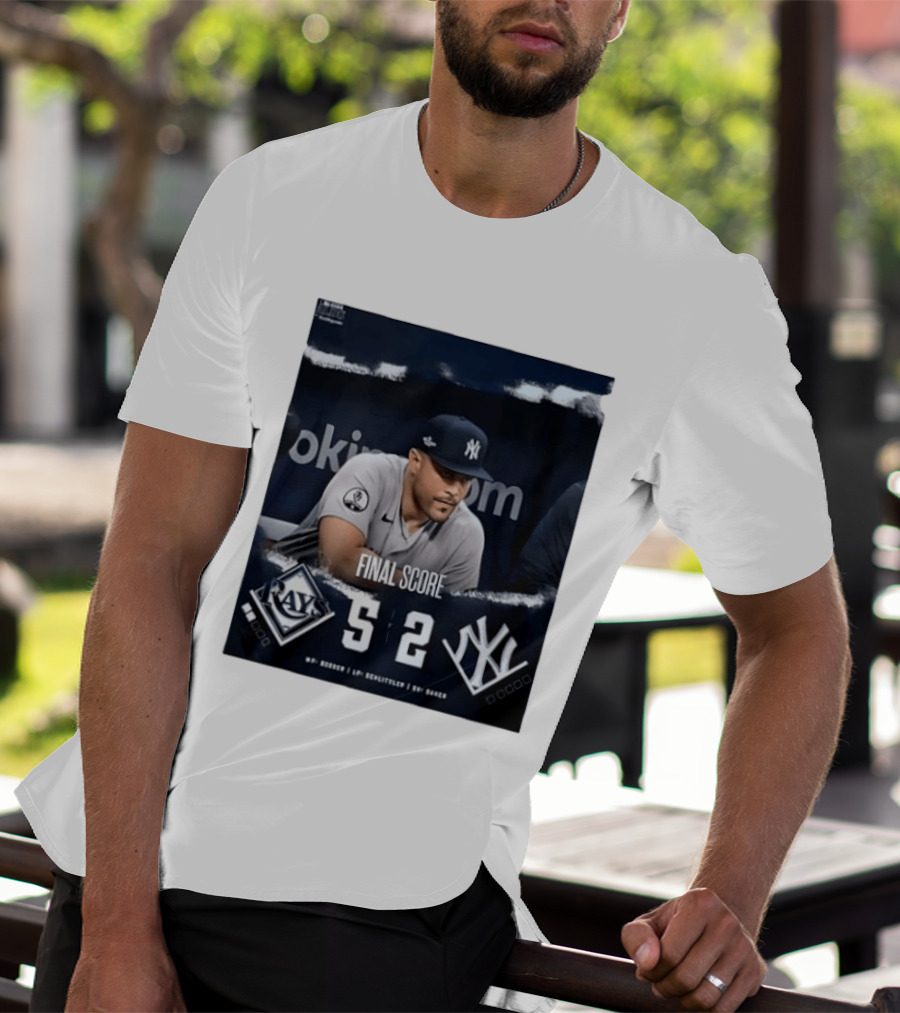 Final Score Tampa Bay Rays 5 New York Yankees 2 ALDS T-Shirt